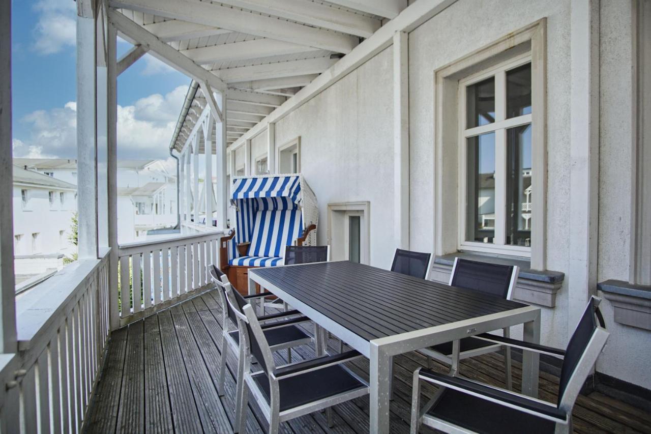 Balkon, Gratis Nutzung Vom Ahoi Erlebnisbad Und Sauna In Sellin - Residenz Strandeck Fewo01 괴렌 외부 사진